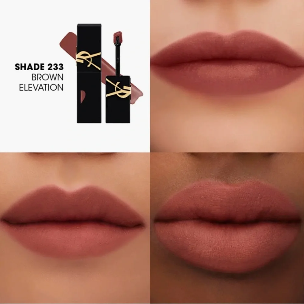 Yves Saint Laurent The Inks Blurring Matte Liquid Lip - 233 Brown Elevation